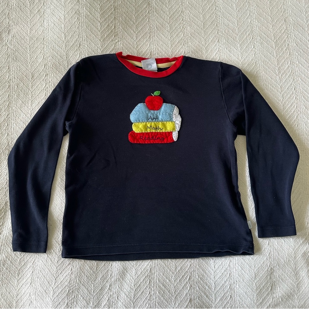 Bella Bliss appliqué tee school theme